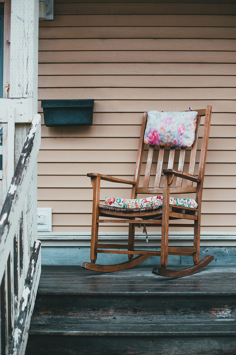armchair, furniture, porch, HD phone wallpaper