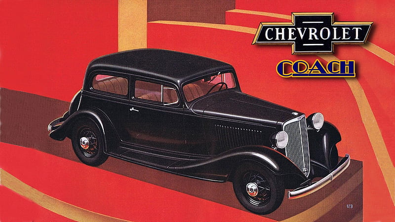 1933 Chevrolet Coach-2, Chevrolet , 1933 Chevrolet, Chevrolet Cars, Chevrolet Background, Antique Cars, HD wallpaper