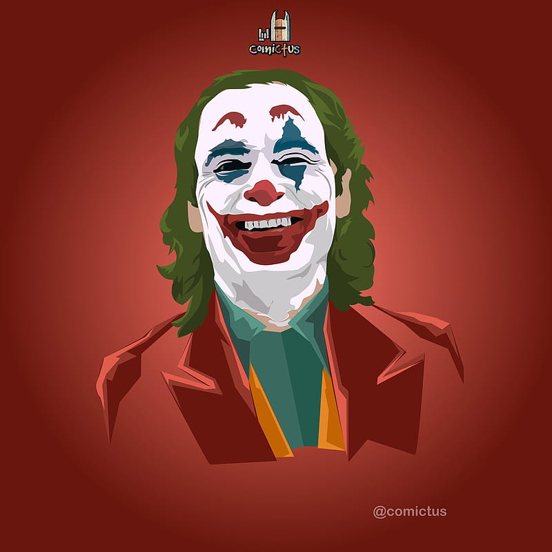 Joker, dc comic, illustration, art, HD phone wallpaper