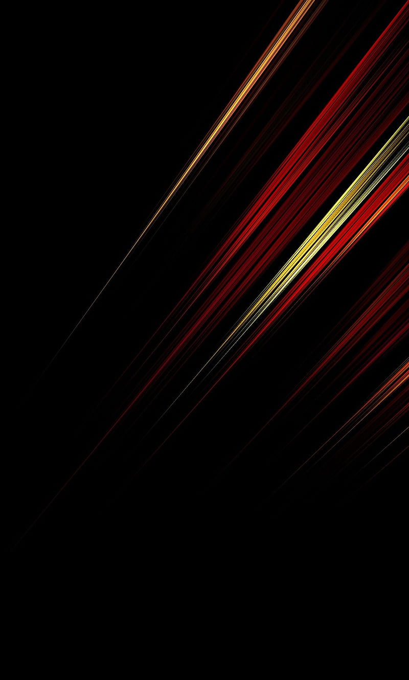 Abstract, black, lights, line, red, HD phone wallpaper