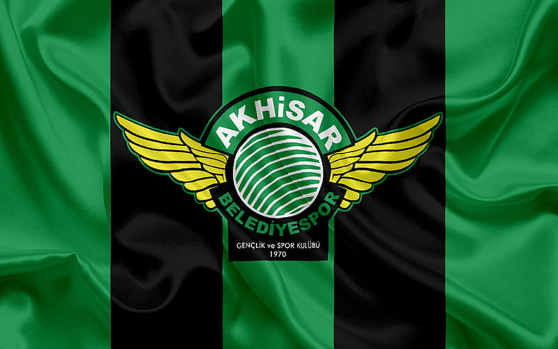 Akhisar Belediyespor, Turkish football club, Belediyespor emblem, logo, Akhisar, Turkey, Turkish Football Championship, HD wallpaper