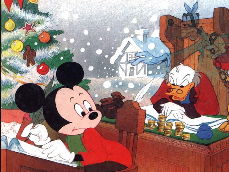 Disney Christmas Carol, cartoons, animation, walt disney, Mickey Mouse,  disney, HD wallpaper | Peakpx
