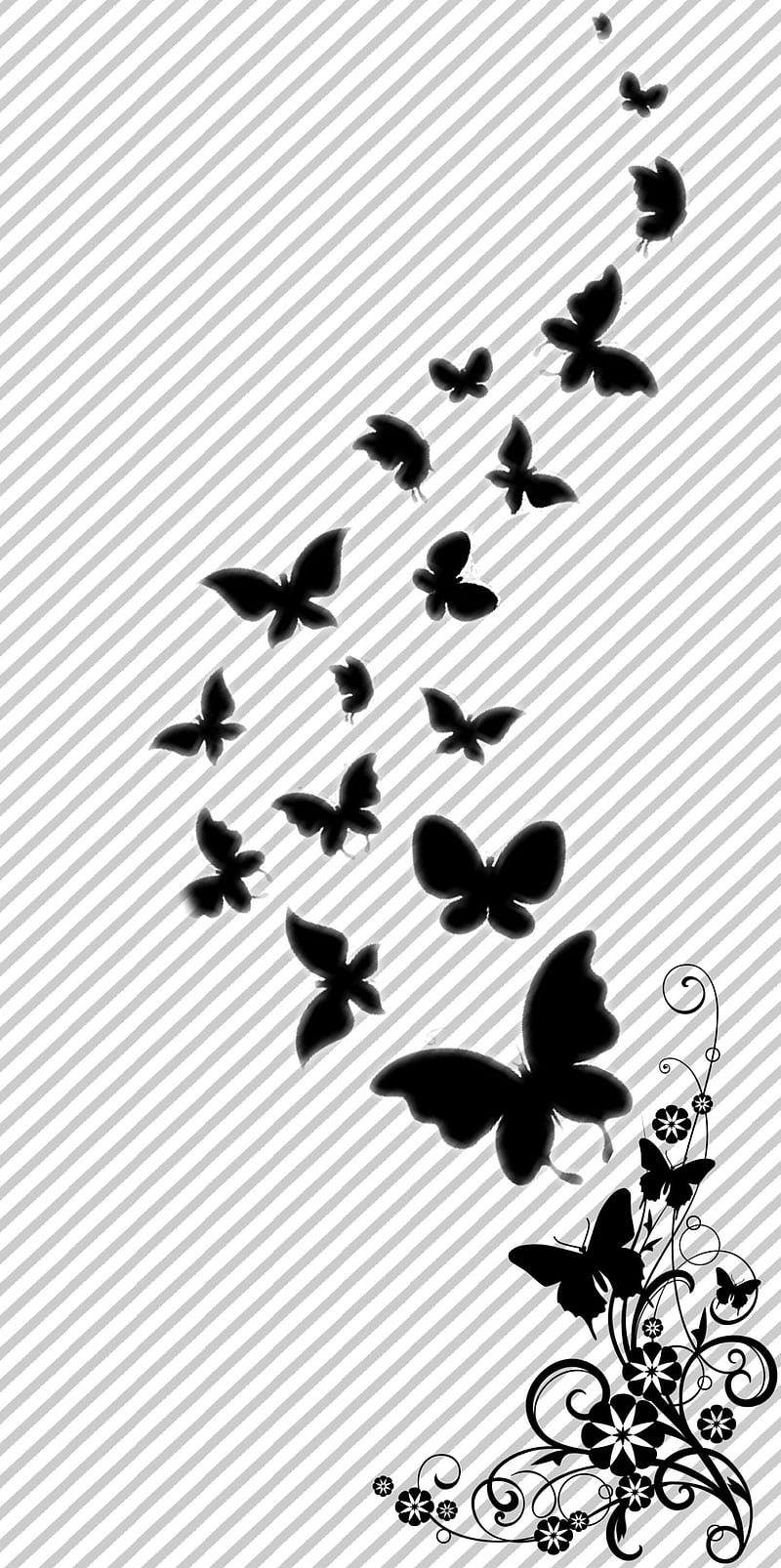 Dark butterflies, black, butterfly, HD phone wallpaper | Peakpx
