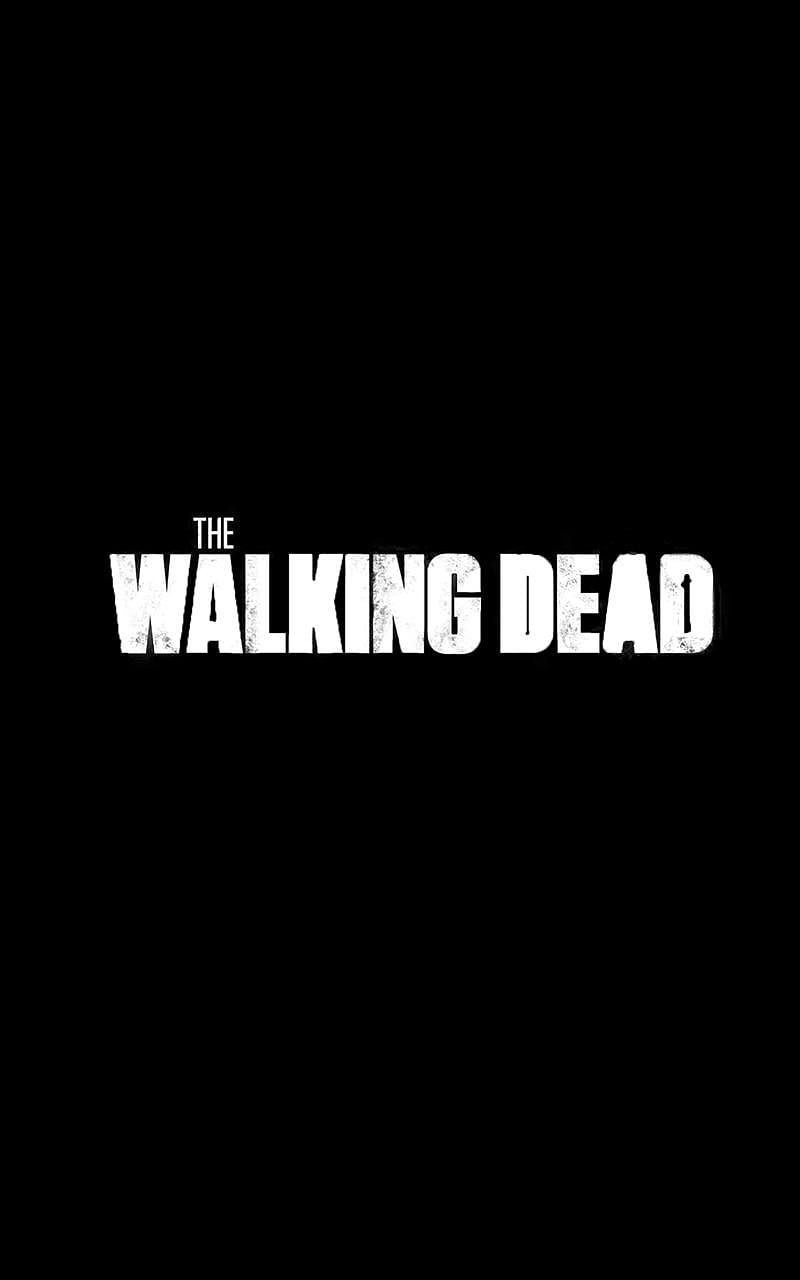 The walking dead, 2019, black, edge, galaxy, knight, life, logo, pure, simple, zombies, HD phone wallpaper
