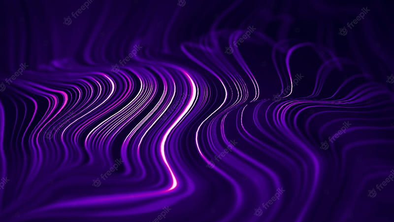 Premium . Wave abstract purple wave animation seamless loop purple technology background, Abstract Purple Waves, HD wallpaper