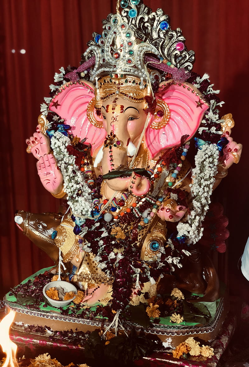 Ganpati Bappa, bhagwan, chaturthi, ganesh, god, gods, lord, HD phone wallpaper