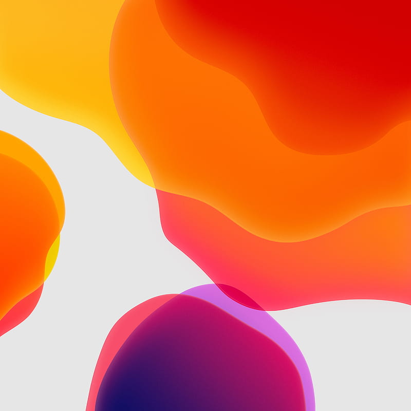 orange bubbles, gradient, forma, Abstract, HD phone wallpaper