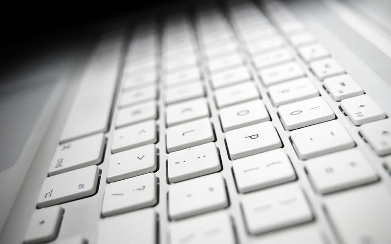 white keyboard, button, computer keyboard, computer typesetting concepts, HD wallpaper