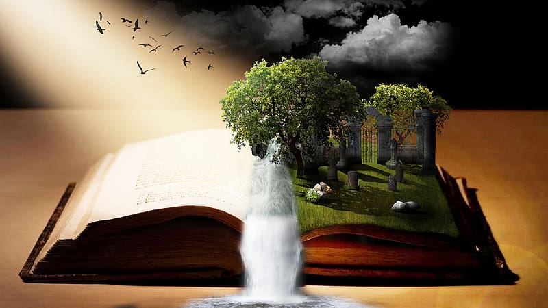 Fantasy, Book, Imagination, HD wallpaper