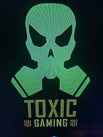 Gas mask logo for toxic team esport Royalty Free Vector, toxic