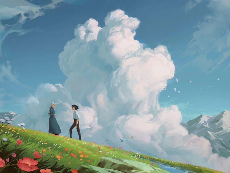 Anime Howls Moving Castle Anime Movie Hd Matte Finish Poster Paper Print   Animation  Cartoons posters in India  Buy art film design movie  music nature and educational paintingswallpapers at Flipkartcom