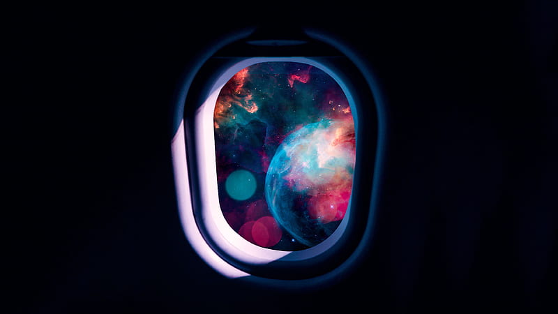 Flight Into Space , digital-universe, space, artist, artwork, digital-art, HD wallpaper