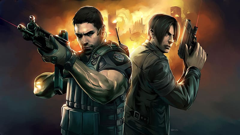 Resident Evil, Video Game, Leon S Kennedy, Chris Redfield, Resident Evil 6, HD wallpaper