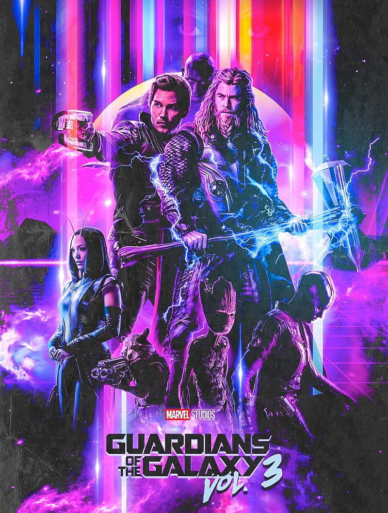 GOTG VOL 3, guardians of the galaxy, star lord, thor, HD phone wallpaper |  Peakpx