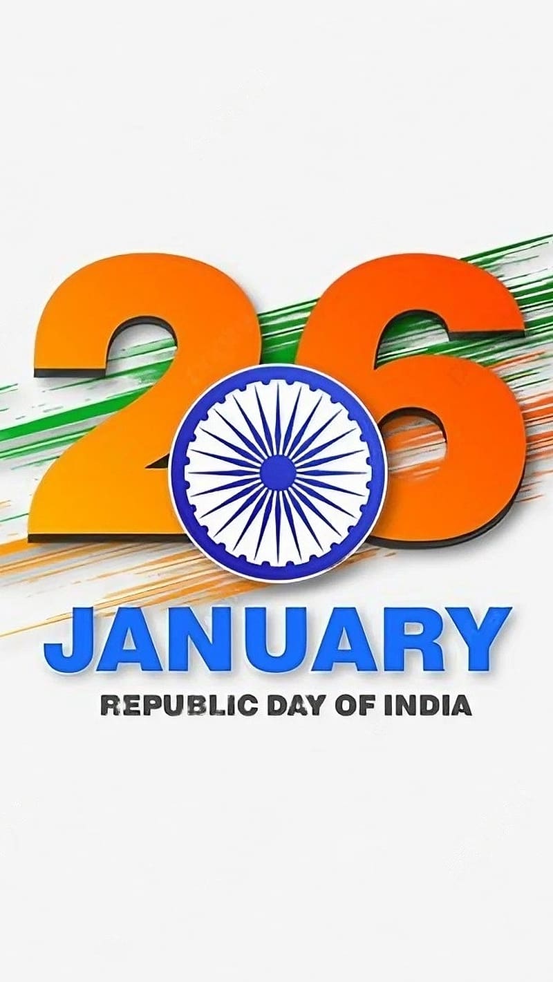 26 January Ka, Republic Day, vector art, HD phone wallpaper