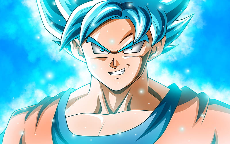 Goku blue hair HD wallpapers  Pxfuel