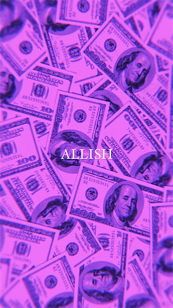 Purple Dollar, allish, black, boss, cash, contrast, dollar, love, money,  purple, HD phone wallpaper | Peakpx