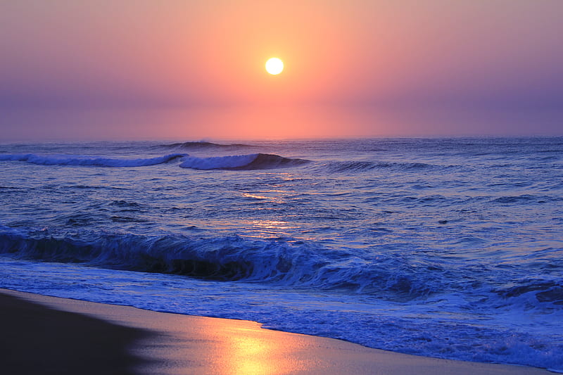 Indian Ocean Sunrise 3, beach, indian ocean, sunrise, sea, HD wallpaper