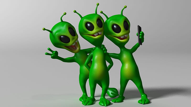 Humor, Alien, Alien Cartoon 3D, HD wallpaper | Peakpx