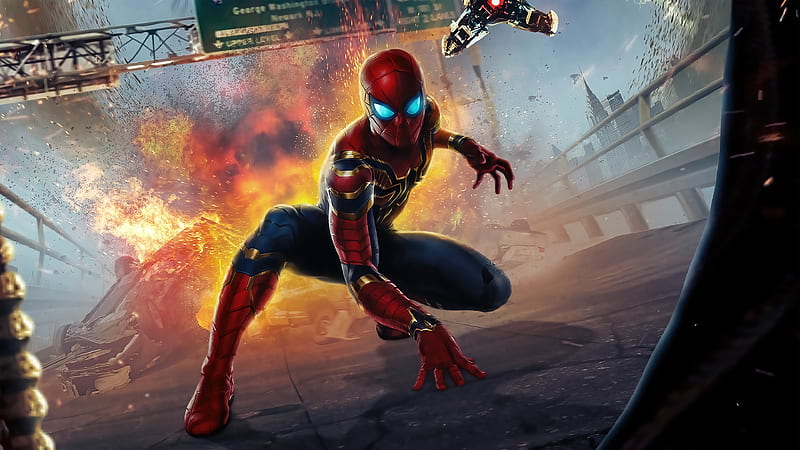 Spider Man No Way Home Poster Design , spider-man-no-way-home, spiderman, 2022-movies, movies, superheroes, HD wallpaper