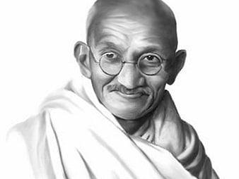 Gandhi drawing hi-res stock photography and images - Alamy