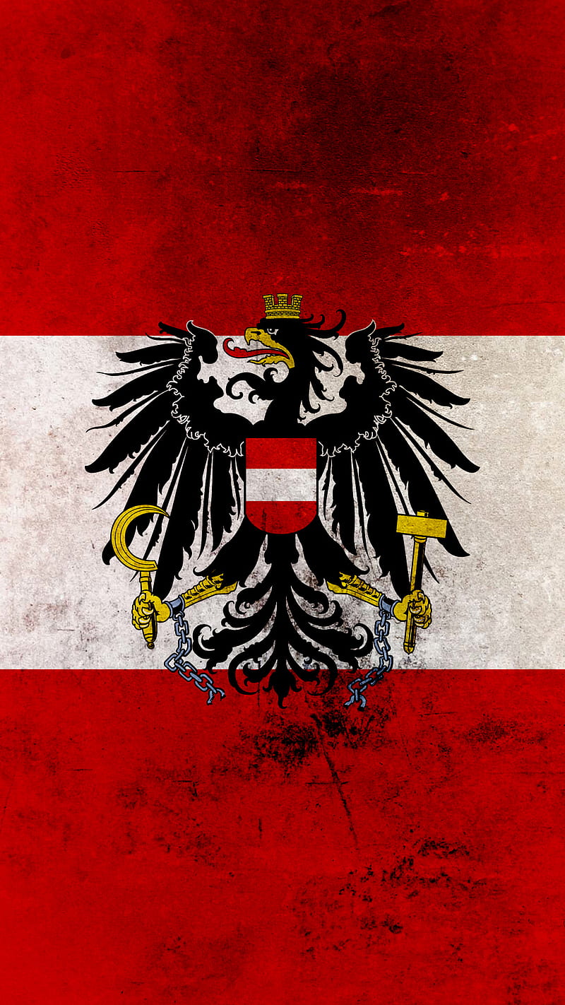 Flag of Austria, austria, flag, flags, grunge, HD phone wallpaper