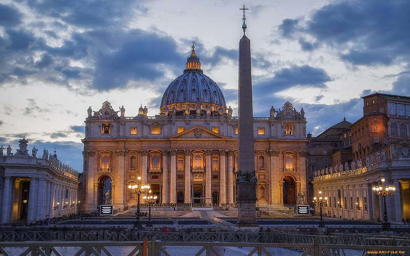 St. Peter's Basilica, Vatican, Rome, Vatican, Rome, basilica, catholic, HD wallpaper