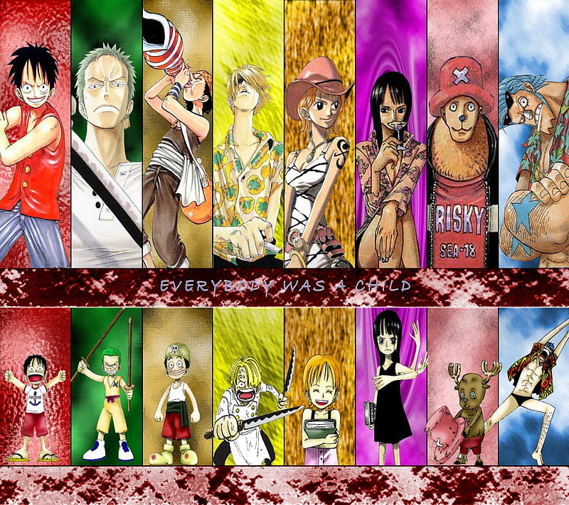 One Piece, anime, cartoon, child, luffy, nami, zoro, HD wallpaper | Peakpx