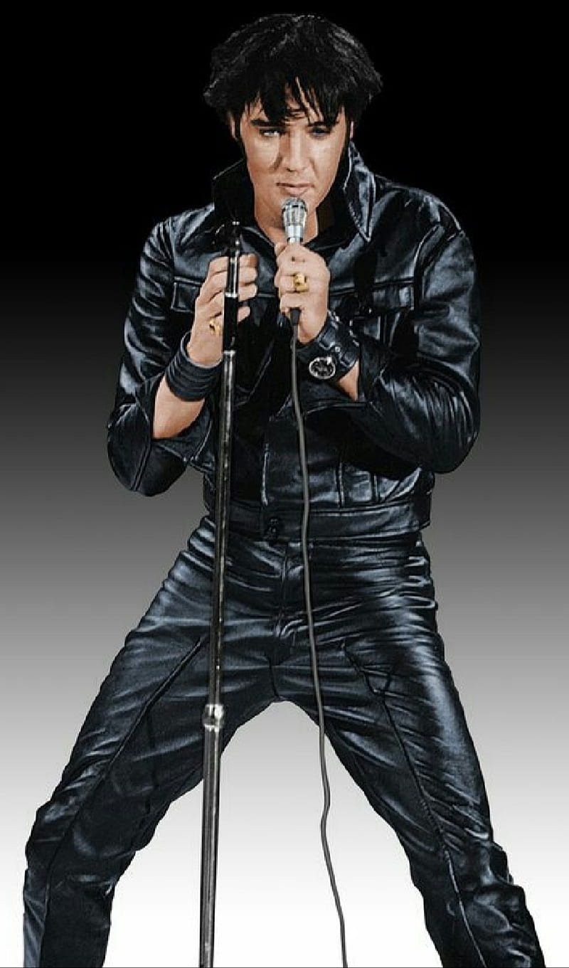 Elvis Comeback, 1968, comeback special, leather suit, HD phone wallpaper