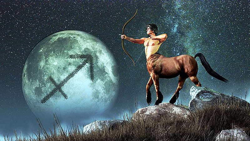 Saggittarius, constellation, bow, centaur, arrow, HD wallpaper