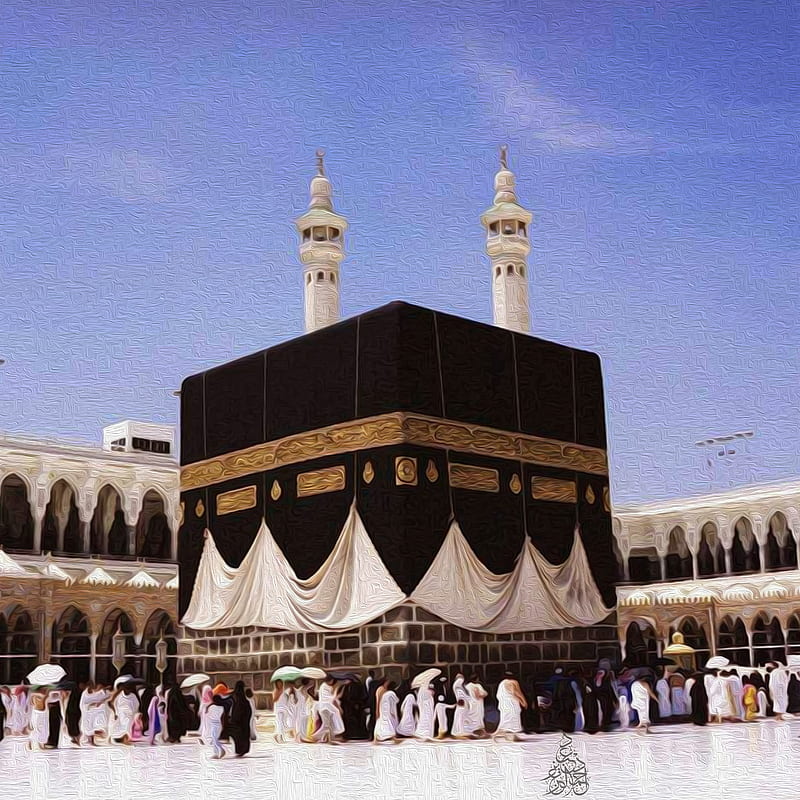 Holy mosque Makkah, hajj, holy mosque, ihram, islam, kaaba, muslim, peace, pilgr, quran, HD phone wallpaper
