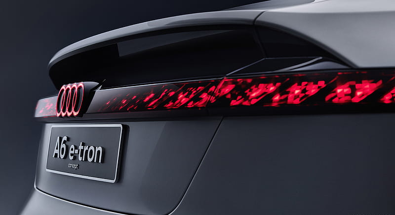 2021 Audi A6 e-tron Concept (Color: Helio Silver) - Tail Light , car, HD wallpaper