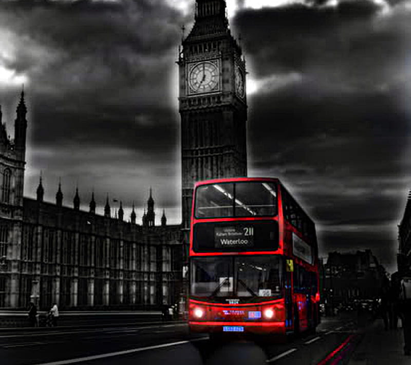 London Bus, bus, london, HD wallpaper