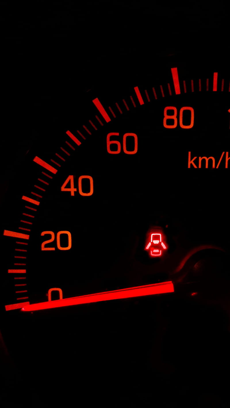 speedometer, arrow, numbers, neon, HD phone wallpaper
