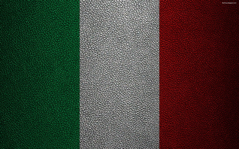 Flag of Italy leather texture, Italian flag, Europe, flags of Europe, Italy, HD wallpaper