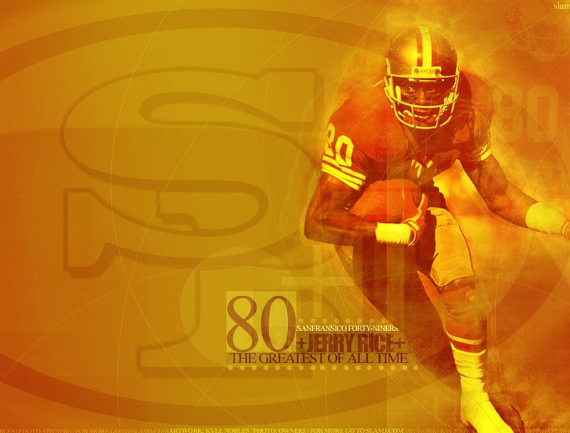 The Greatest Wide Receiver Ever, 80, 49ers, jerry rice, HD wallpaper