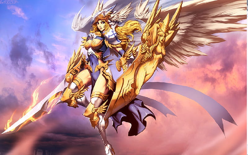 Azriel the Angel of Wrath, castle age, azriel, angel, archangel, HD wallpaper