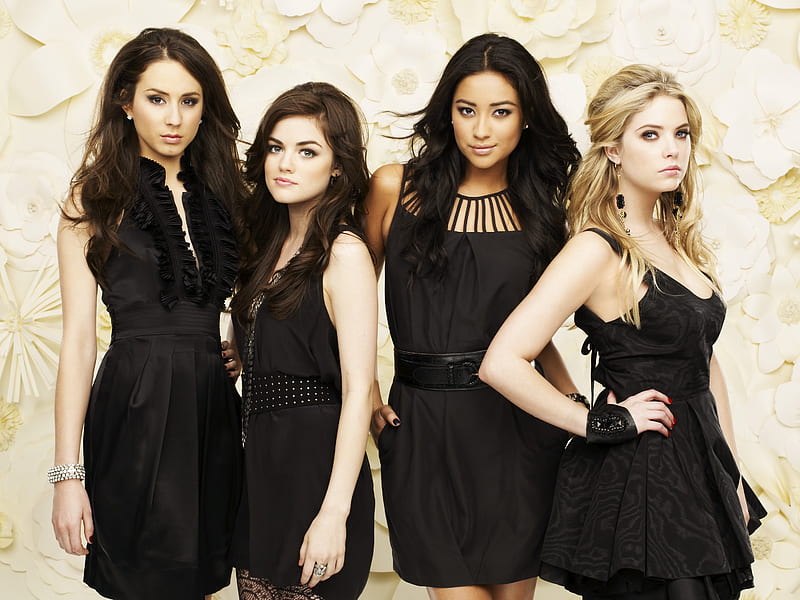 Pretty Little Liars, troian bellisario, celebrity, lucy hale, ashley benson, shay mitchell, people, tv series, actresses, HD wallpaper