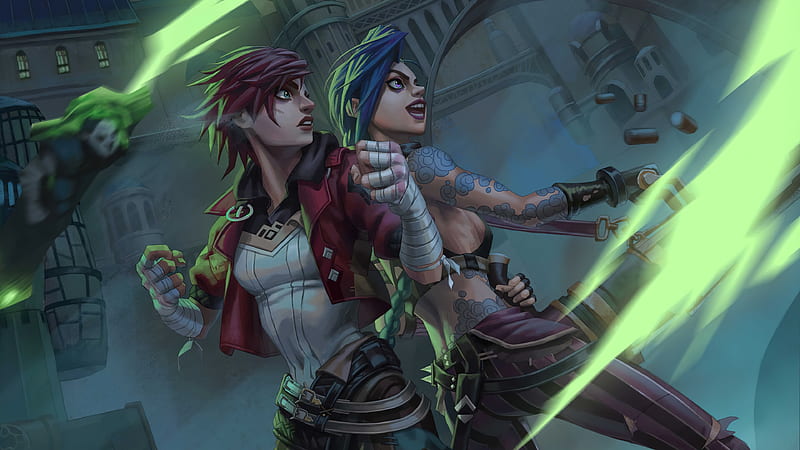 Vi And Caitlyn Wallpapers  Wallpaper Cave