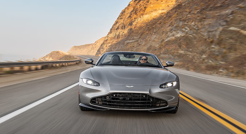 2021 Aston Martin Vantage Roadster (Color: Spirit Silver; US-Spec) - Front , car, HD wallpaper 2021 Aston Martin Vantage Roadster (Color: Spirit Silver; US-Spec) - Front , car, HD wallpaper