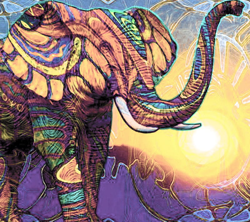 Elephant, art, HD wallpaper | Peakpx