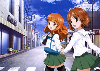 Gup Miho And Saori Girls Und Panzer Gup Miho Saori Hd Wallpaper Peakpx