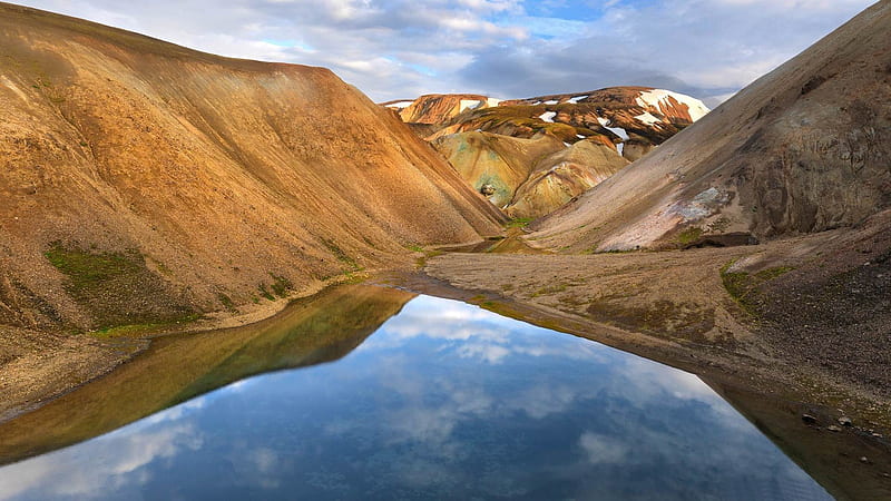 mountains of iceland-Travel Nature, HD wallpaper