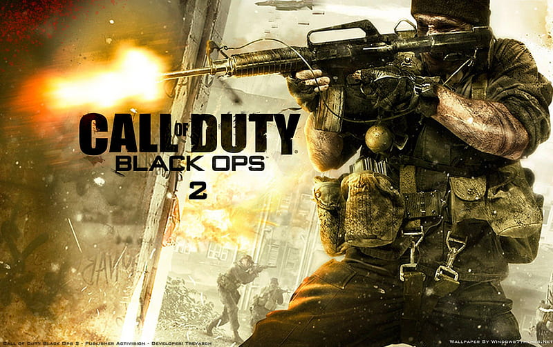 Call of Duty Black Ops 2 Face Gun 4K Wallpaper  Best Wallpapers