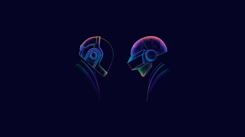 Daft Punk, minimal, DJ, art, HD wallpaper