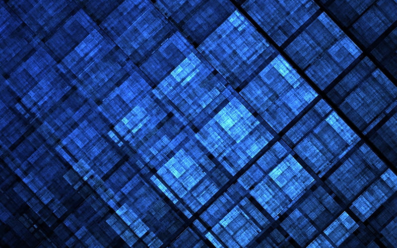 dark blue abstraction background, geometric blue background, blue texture, creative backgrounds, blue pattern background, HD wallpaper