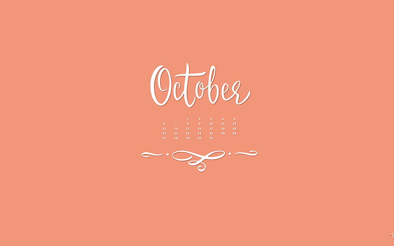 Lettered-October 2014 Calendar, HD wallpaper | Peakpx