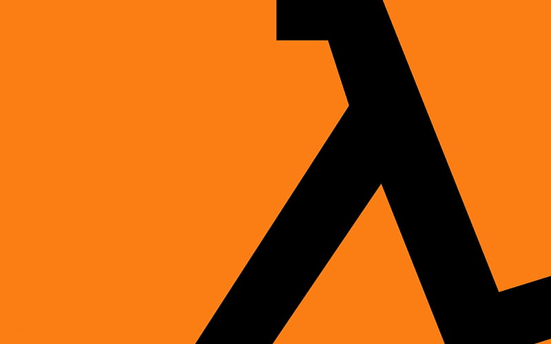 Half Life - Logo, logo, graphics, half life, orange background, logos,  minimalism, HD wallpaper | Peakpx