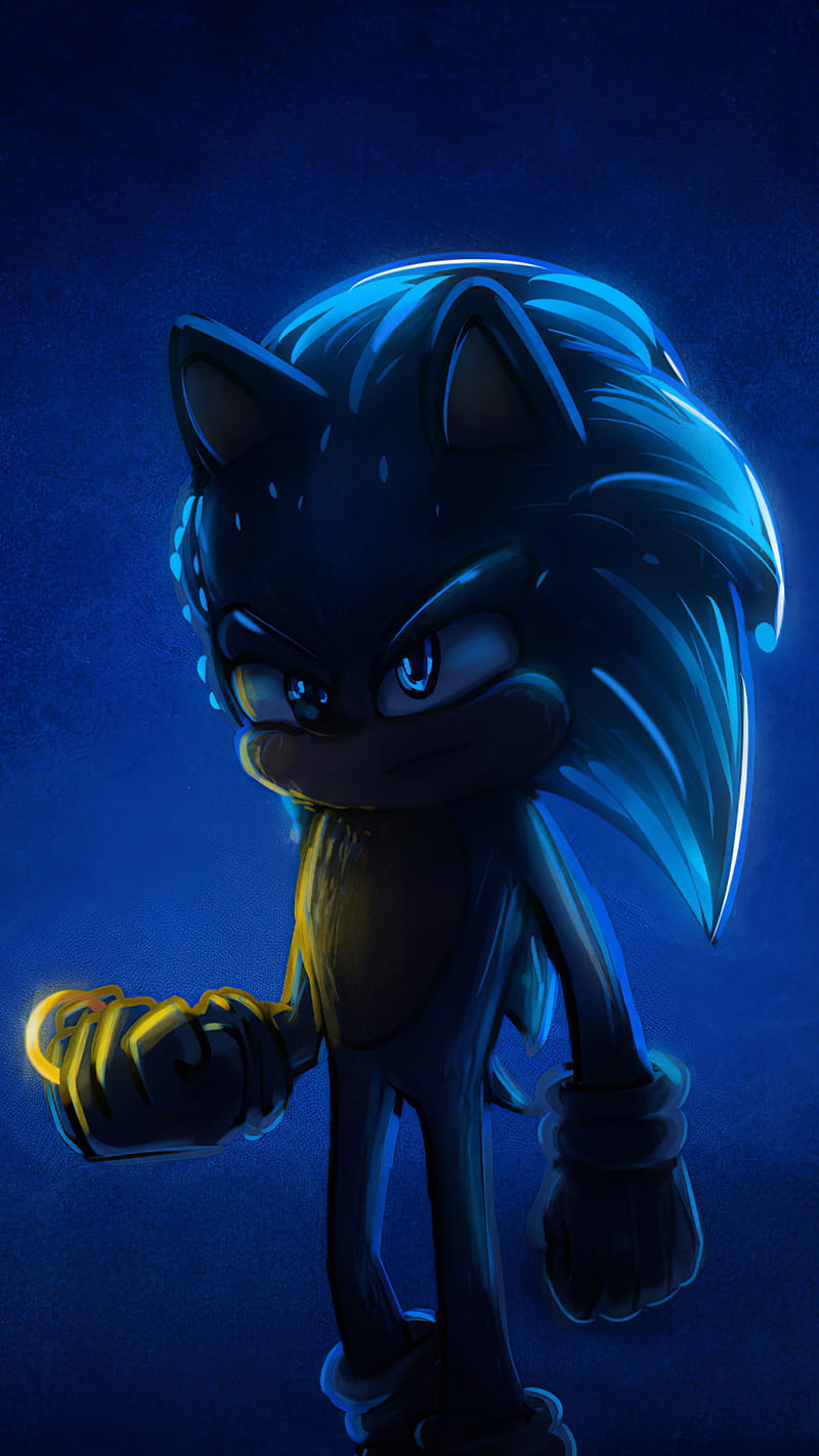 Download Angry Metal Sonic Art Wallpaper