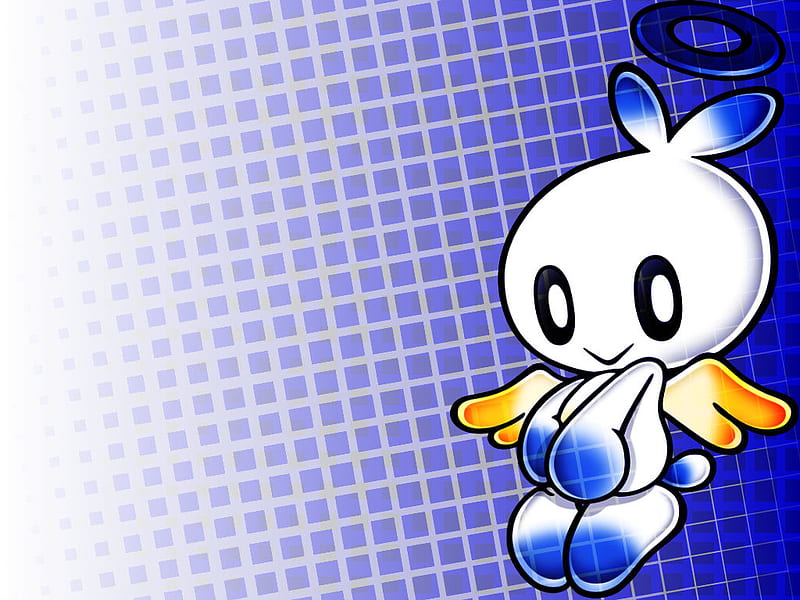 Hero Chao, chao, video games, checkered, sonic, HD wallpaper